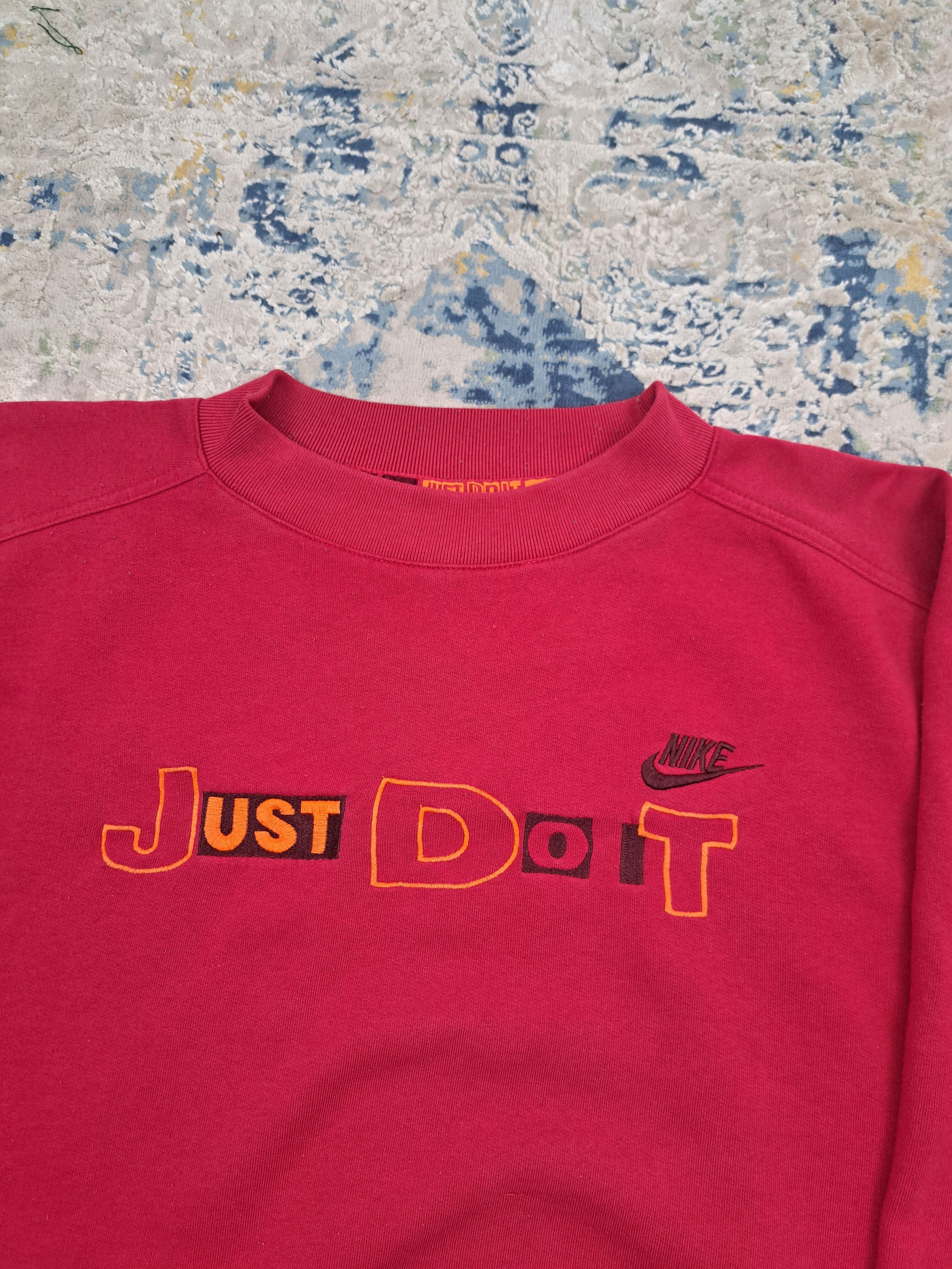 Nike Nike 80s Just Do It Crewneck Sweatshirt Boxy Baggy Fit Size US XL / EU 56 / 4 - 2 Thumbnail