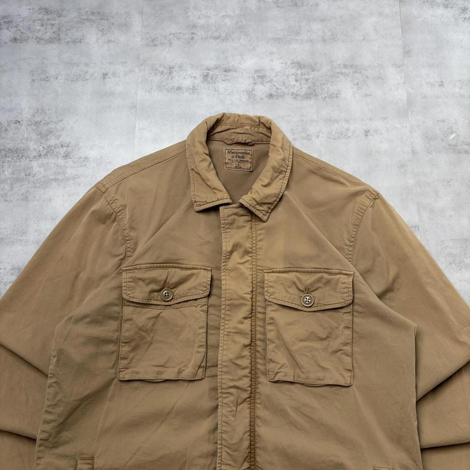 Abercrombie & Fitch Vintage Tan Abercrombie & Fitch Military Bomber Jacket Size US S / EU 44-46 / 1 - 3 Thumbnail