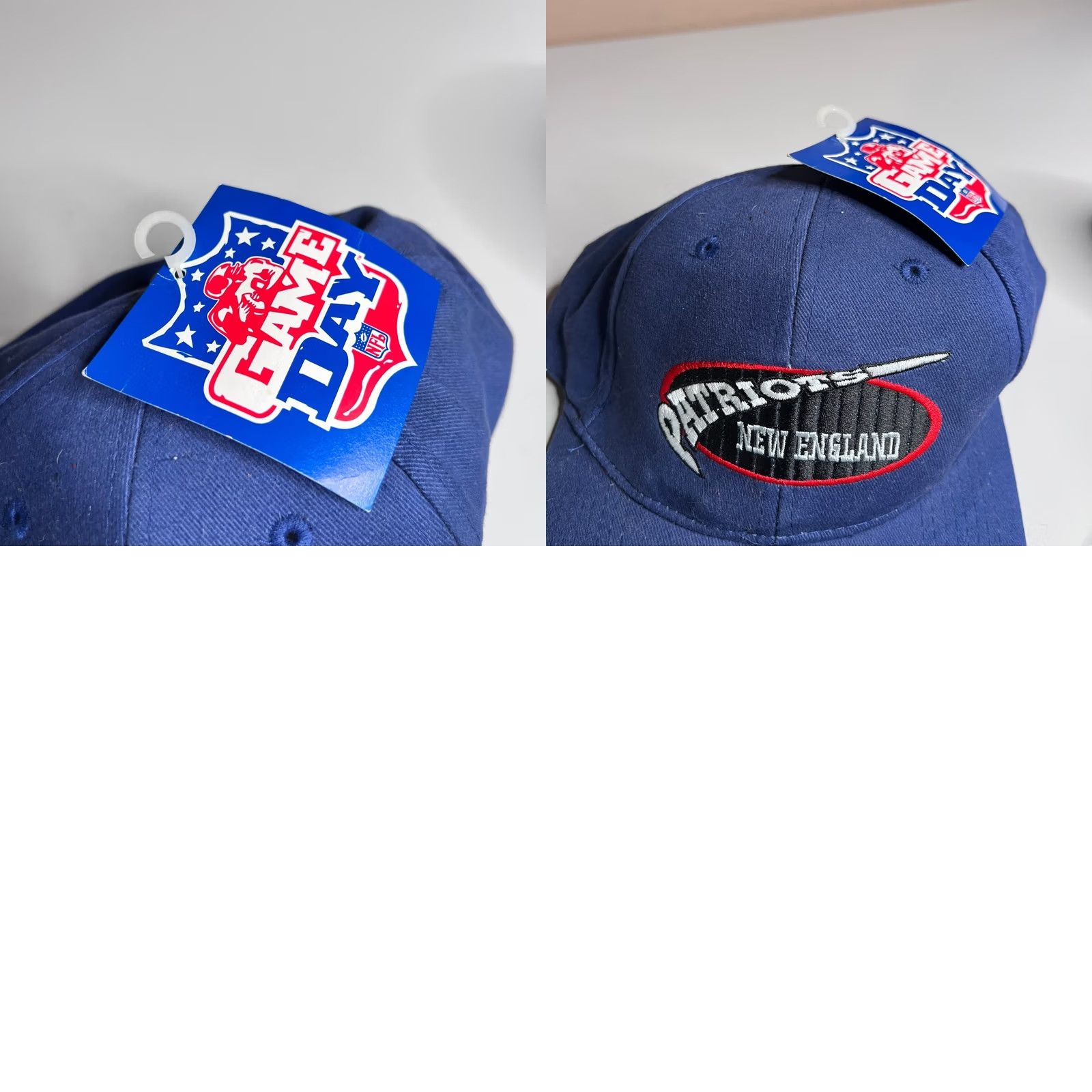 NFL VINTAGE New England Patriots NFL Game Day Snapback Hat Blue Embroidered NWT Size ONE SIZE - 8 Thumbnail