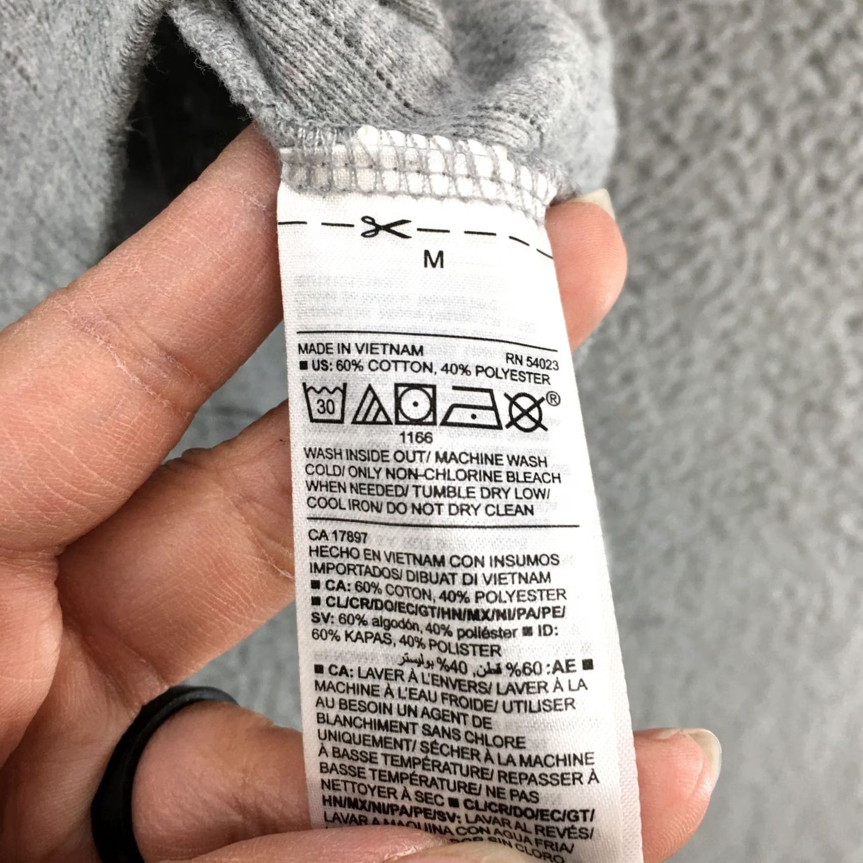 Old Navy Old Navy Pullover Sweater Womens Medium Gray Roundneck Long Sleeve - Knit, Ribbed Eyelet, Cotton Blend, Casual, Regular Fit, Fall/Winter, - Womens Size M / US 6-8 / IT 42-44 - 7 Thumbnail