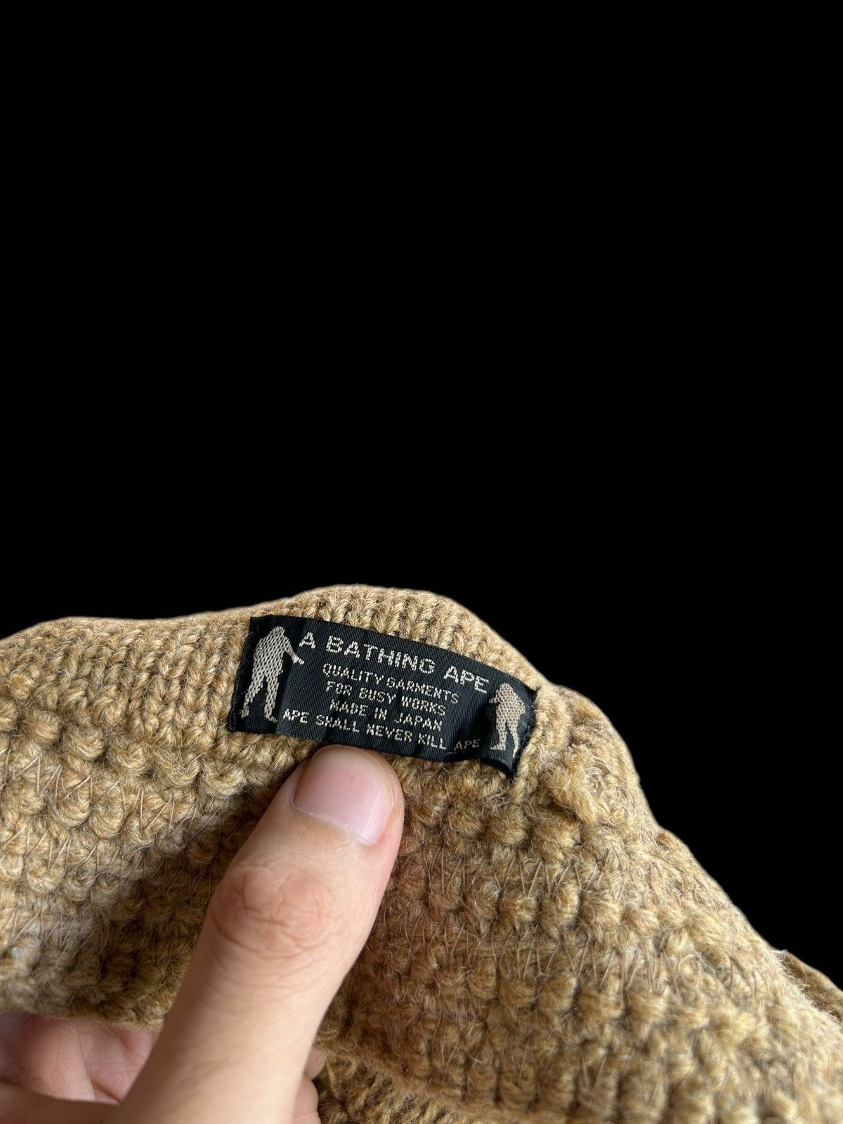 Bape × Nigo BAPE A BATHING APE VINTAGE Distressed wool Bucket Hats 💀🎌 Size ONE SIZE - 9 Thumbnail
