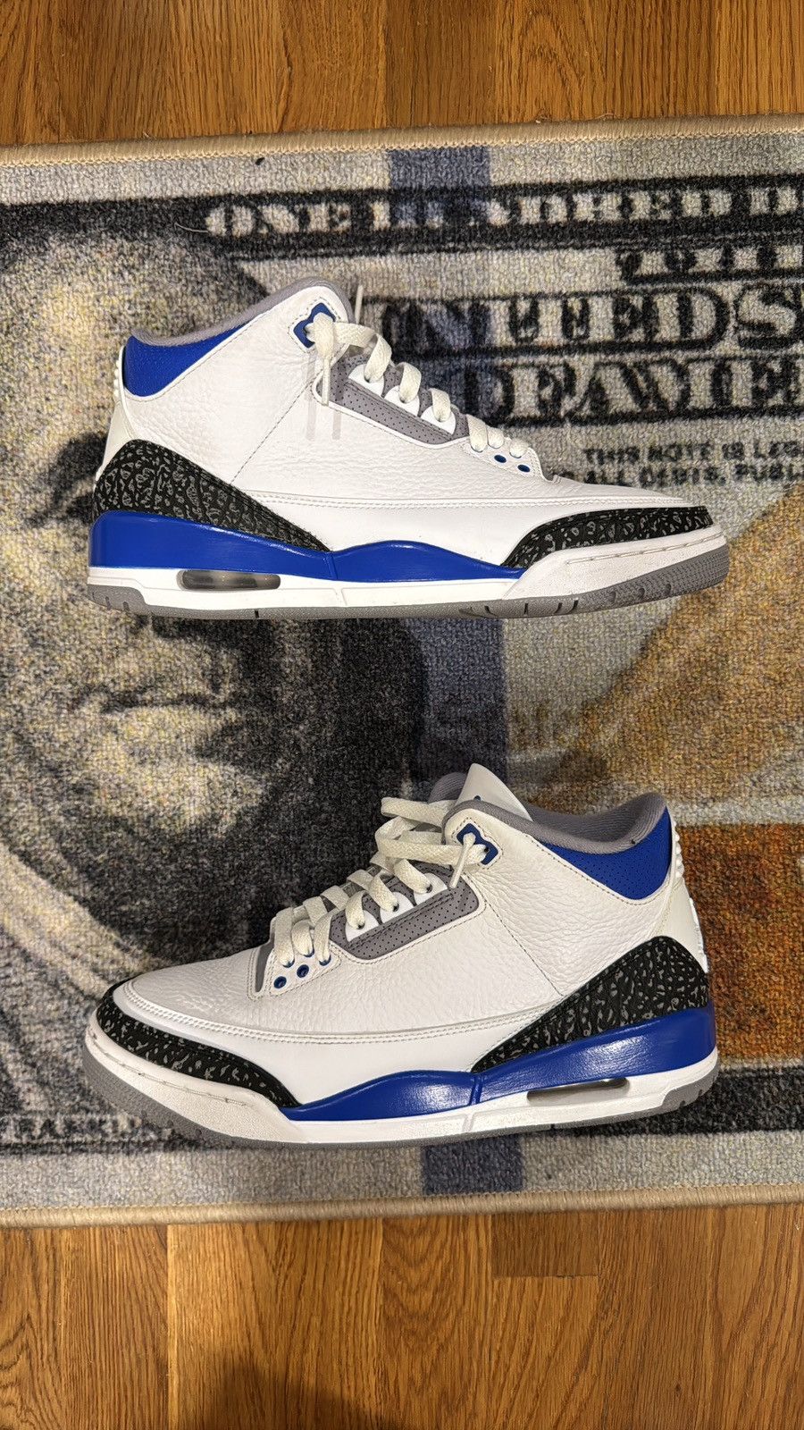 Jordan Brand Jordan 3 ‘racer blue’ Size US 10 / EU 43 - 1 Thumbnail