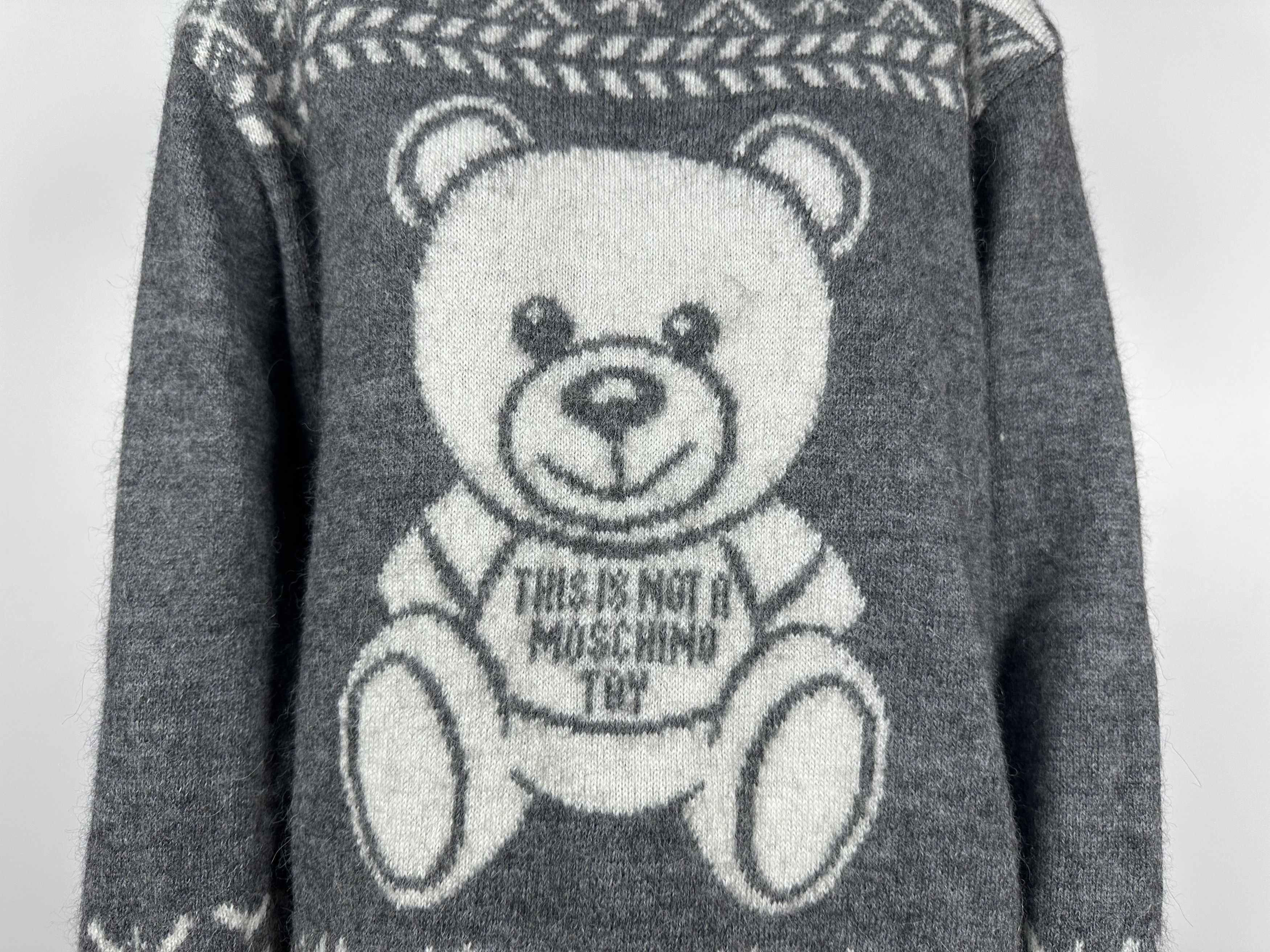 Grailed × Moschino Moschino Teddy Bear Sweater Dress Gray Alpaca Womens XXS XS Size XXS / US 00 / IT 34 - 4 Thumbnail