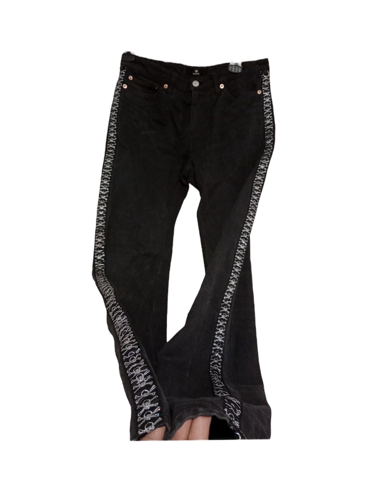 Super Lovers Super Lover Side Stripe Logo Black Jean Size US 29 - 3 Thumbnail