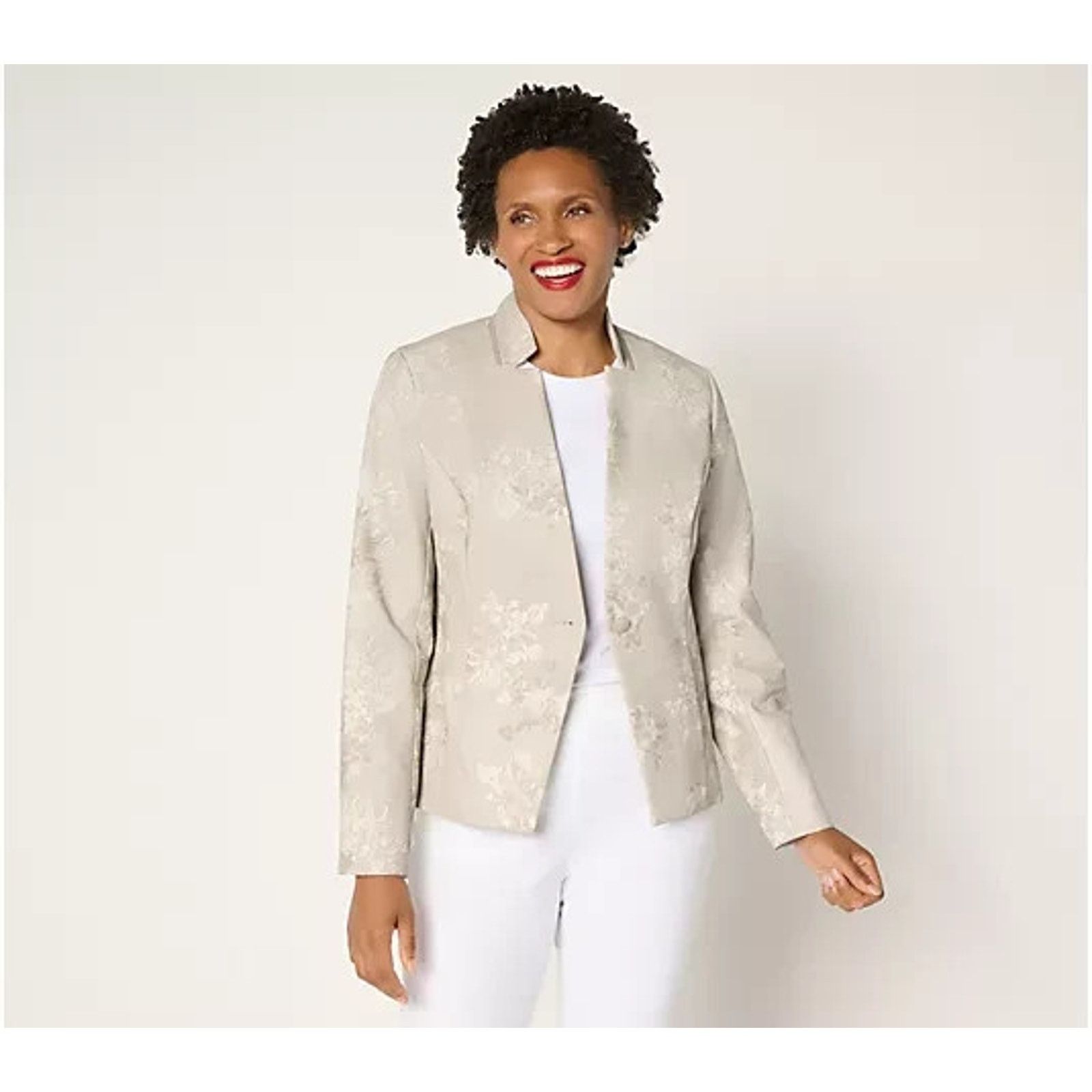 BCBGeneration Attitudes by Renee Printed Faux Leather Blazer M A707020 Size M / US 6-8 / IT 42-44 - 1 Thumbnail