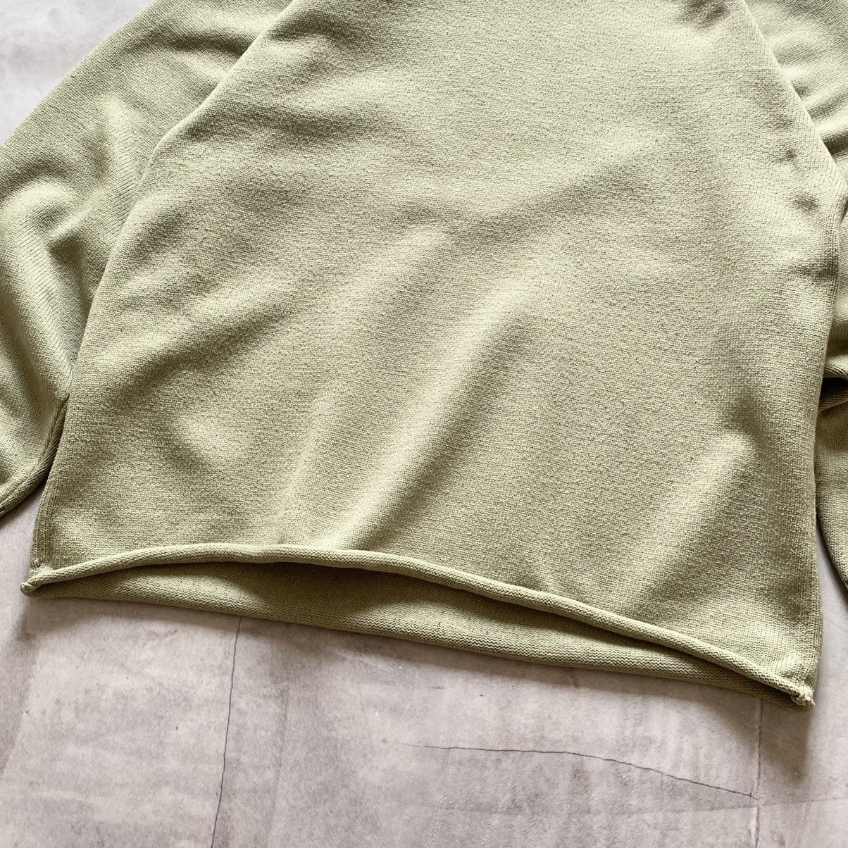Essentials Essentials Fear Of God Knit Oversize Green/Beige Hoodie Y2K Size US L / EU 52-54 / 3 - 3 Thumbnail