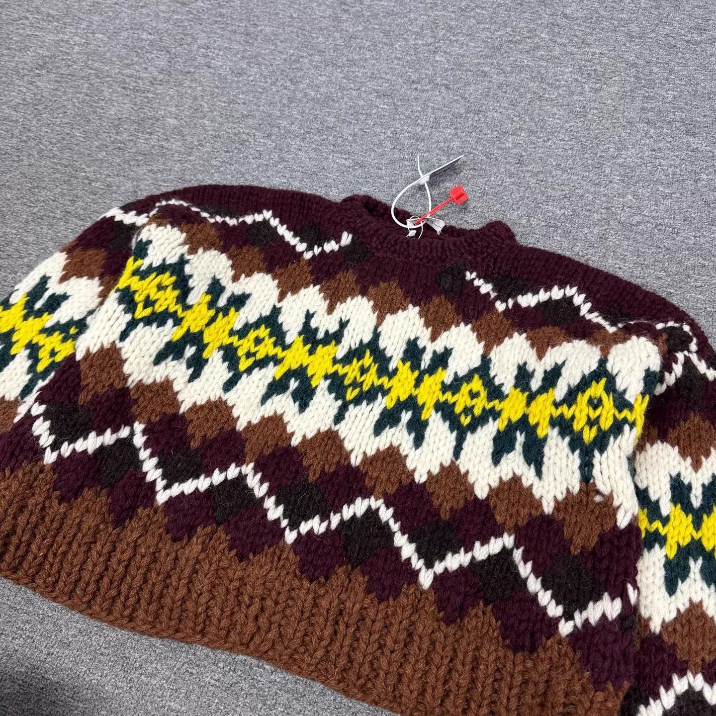 Celine Celine Fair Isle jacquard short knit sweater M 99 new Size US M / EU 48-50 / 2 - 4 Thumbnail