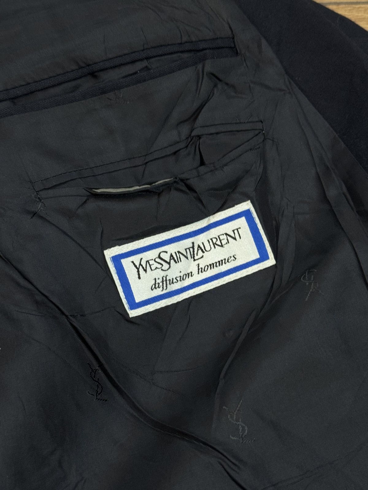 Yves Saint Laurent Vintage wool blazer Yves Saint Laurent original luxury item Size 48L - 3 Thumbnail