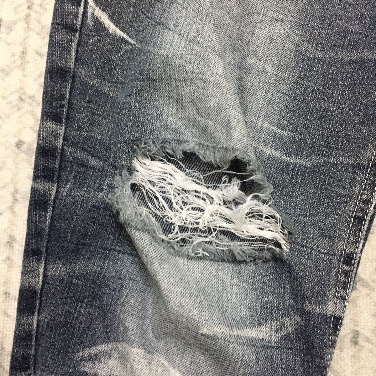 If Six Was Nine × Japanese Brand × semanticdesign Rare Semantic Design Distressed Denim Size US 30 / EU 46 - 4 Thumbnail