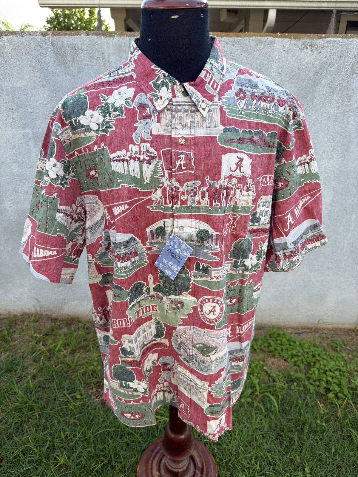 Reyn Spooner New University of Alabama Scenic Performance Aloha Men's 2XL Size US XXL / EU 58 / 5 - 1 Thumbnail