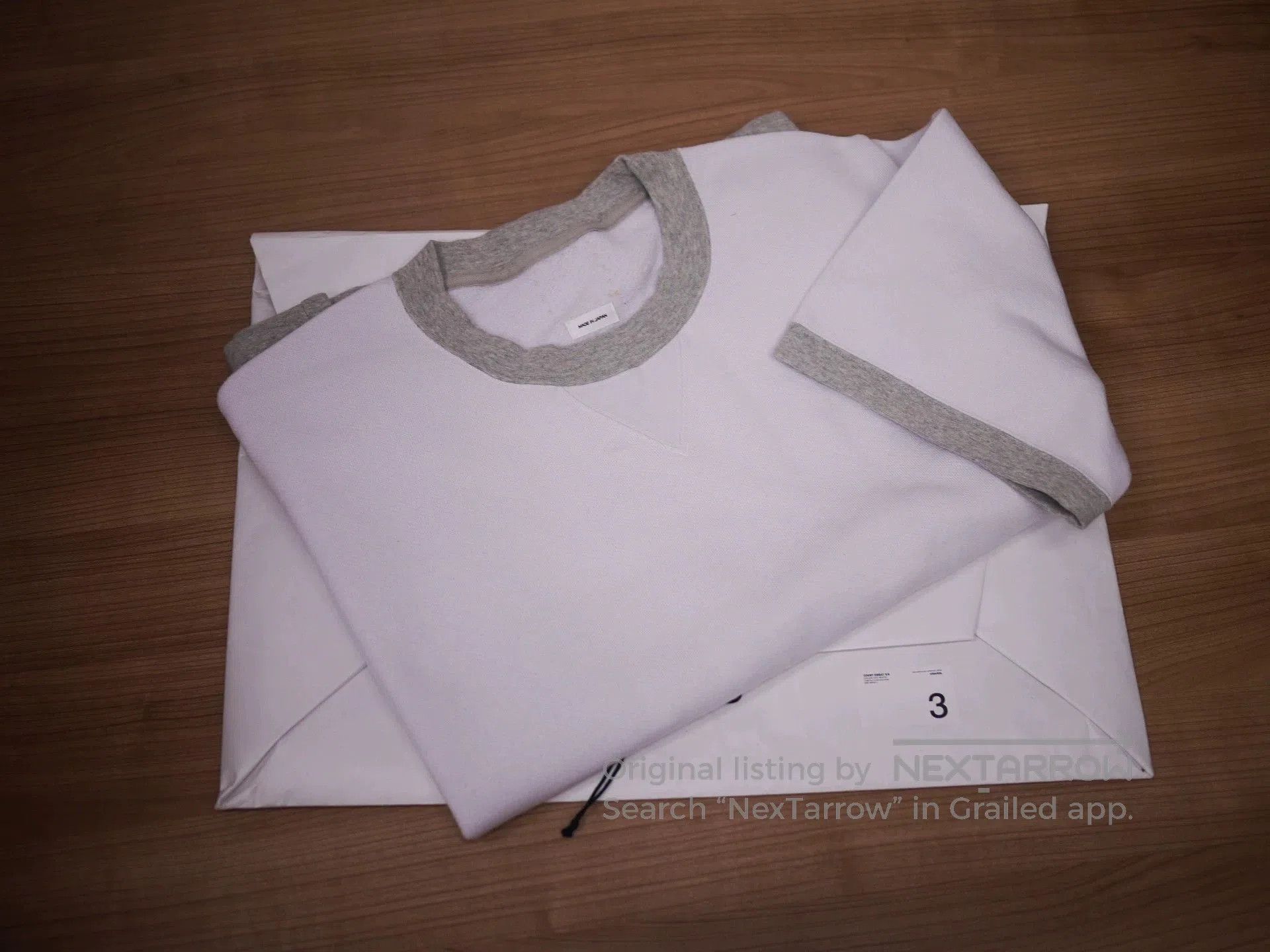 Visvim White Short Sleeve Shirt with Gray Trim - L. Size US L / EU 52-54 / 3 - 5 Thumbnail