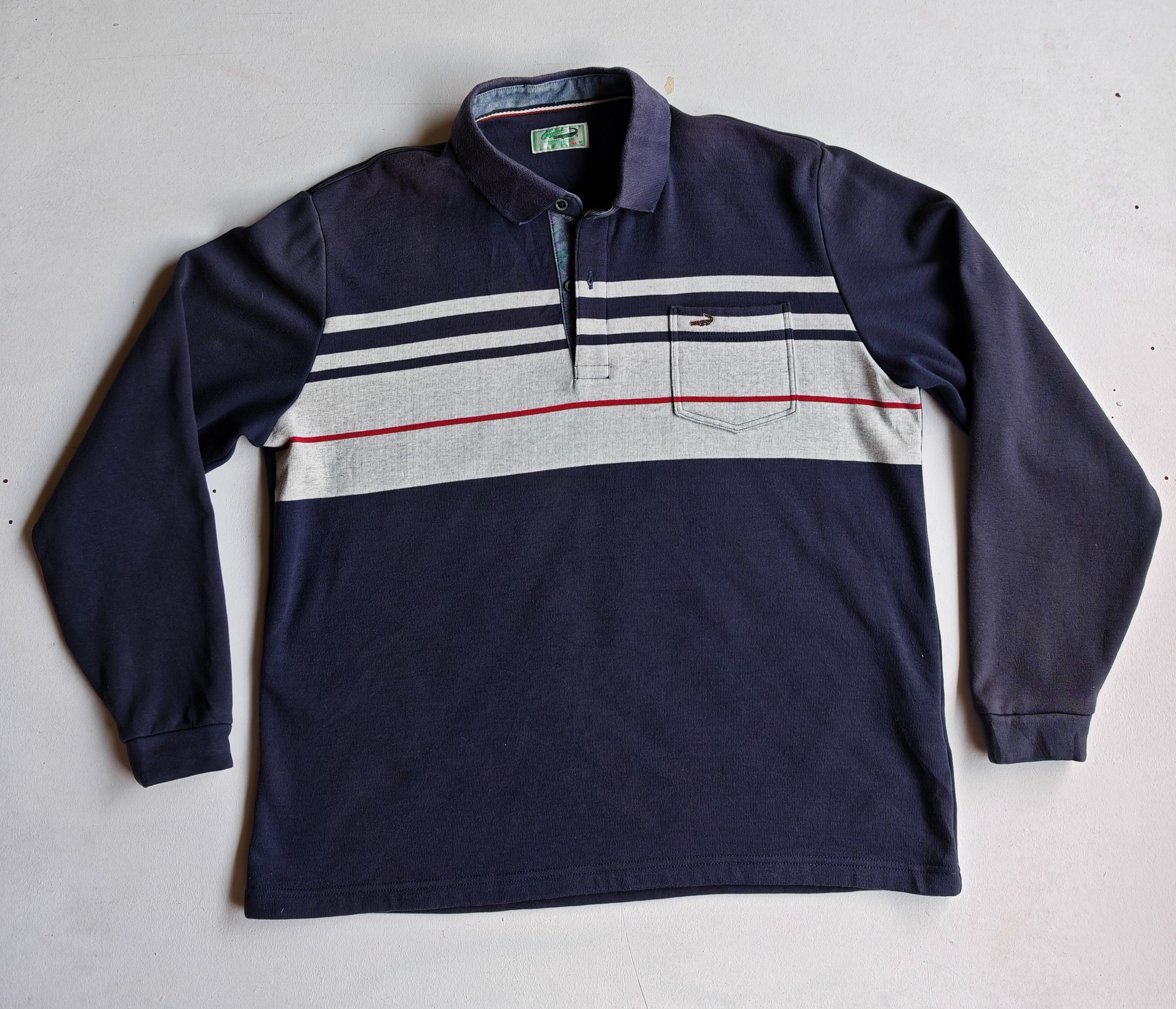 Japanese Brand Crocodile small logo sweatshirt Size US L / EU 52-54 / 3 - 1 Thumbnail