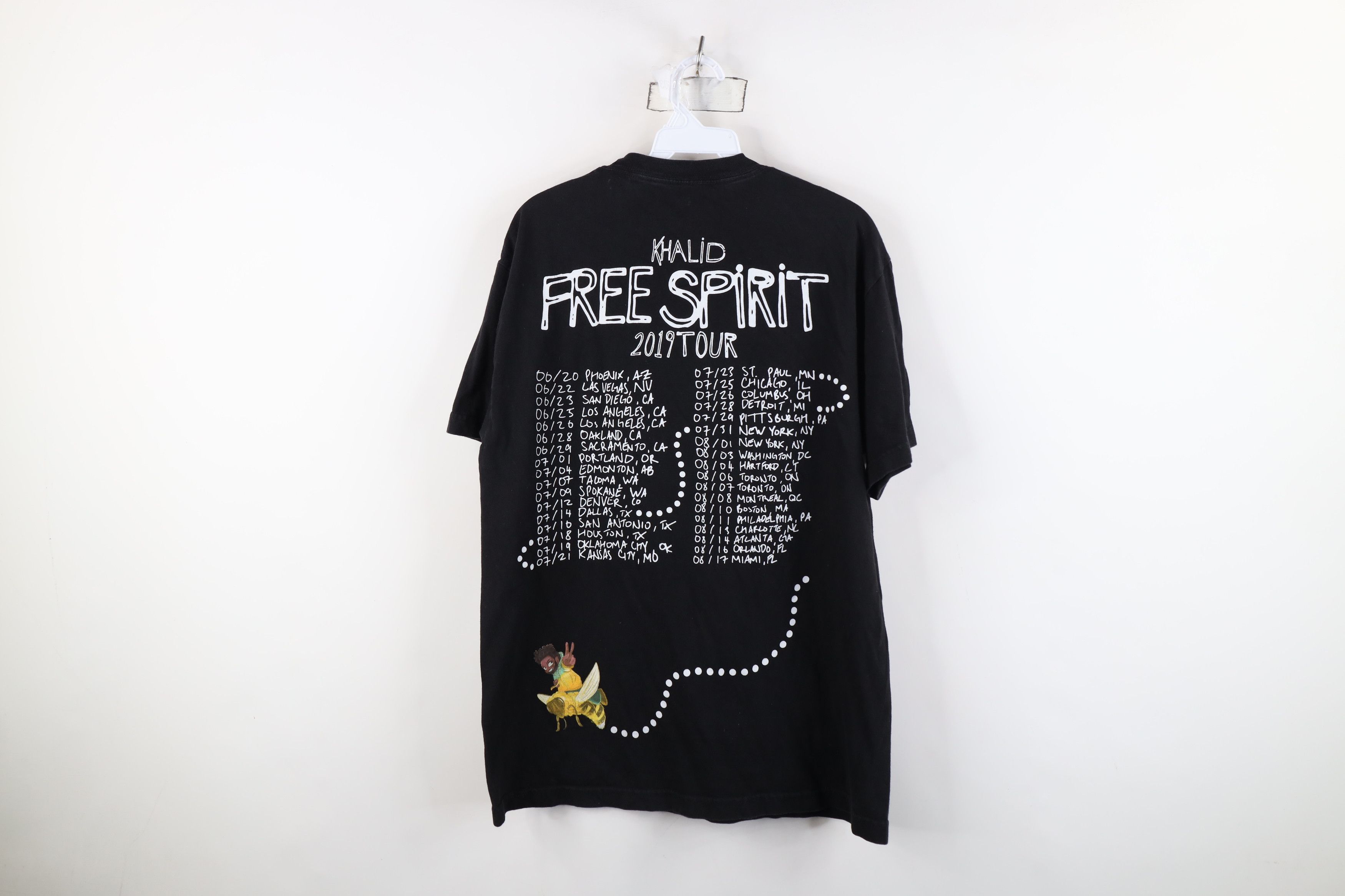 Vintage Streetwear Spirit Tour DJ Khalid Band T-Shirt Black Cotton Size US L / EU 52-54 / 3 - 13 Thumbnail