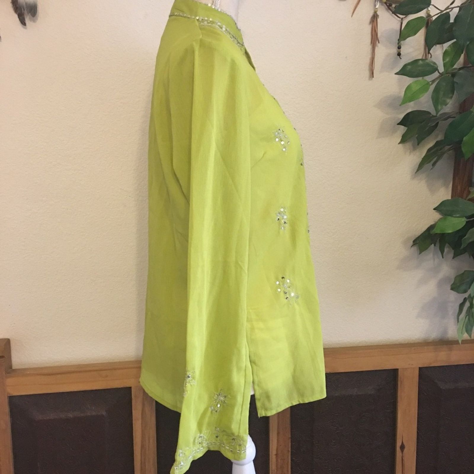 Other Metro Style embellished summer tunic top NWT 8 Size M / US 6-8 / IT 42-44 - 3 Thumbnail