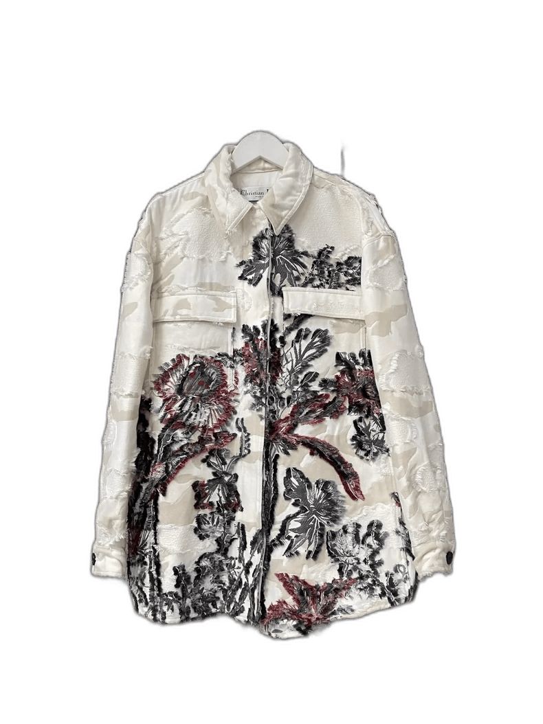 Dior Dior Floral Denim Jacket with Embroidery-2506 Size US S / EU 44-46 / 1 - 1 Thumbnail