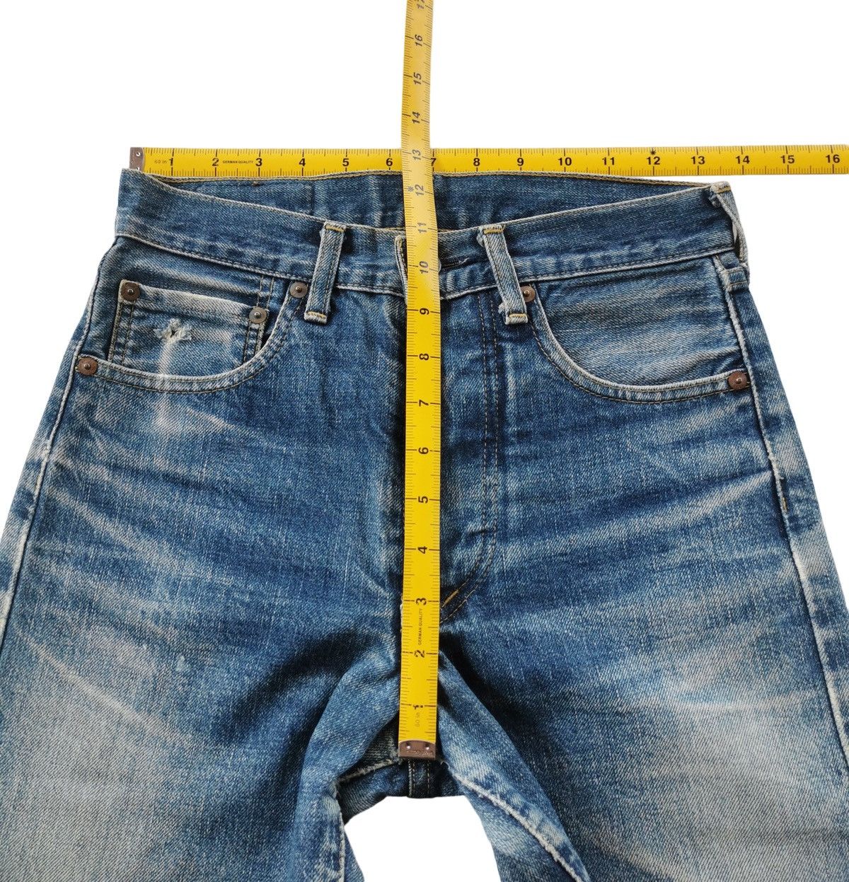 Le Grande Bleu (L.G.B.) Levis 503 Big E Vintage Selvedge Denim Jeans Size US 27 - 10 Thumbnail