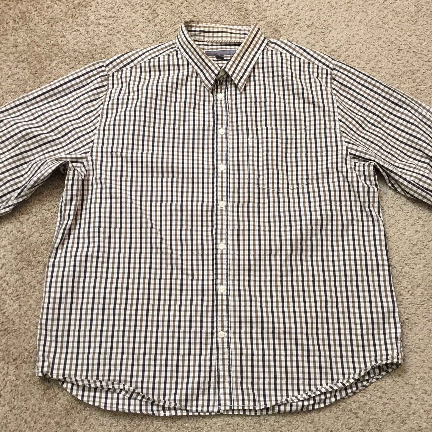 Old Navy Old Navy Shirt Mens 2XL Black Plaid Long Sleeve Button-Up Shirt Size US XXL / EU 58 / 5 - 5 Thumbnail