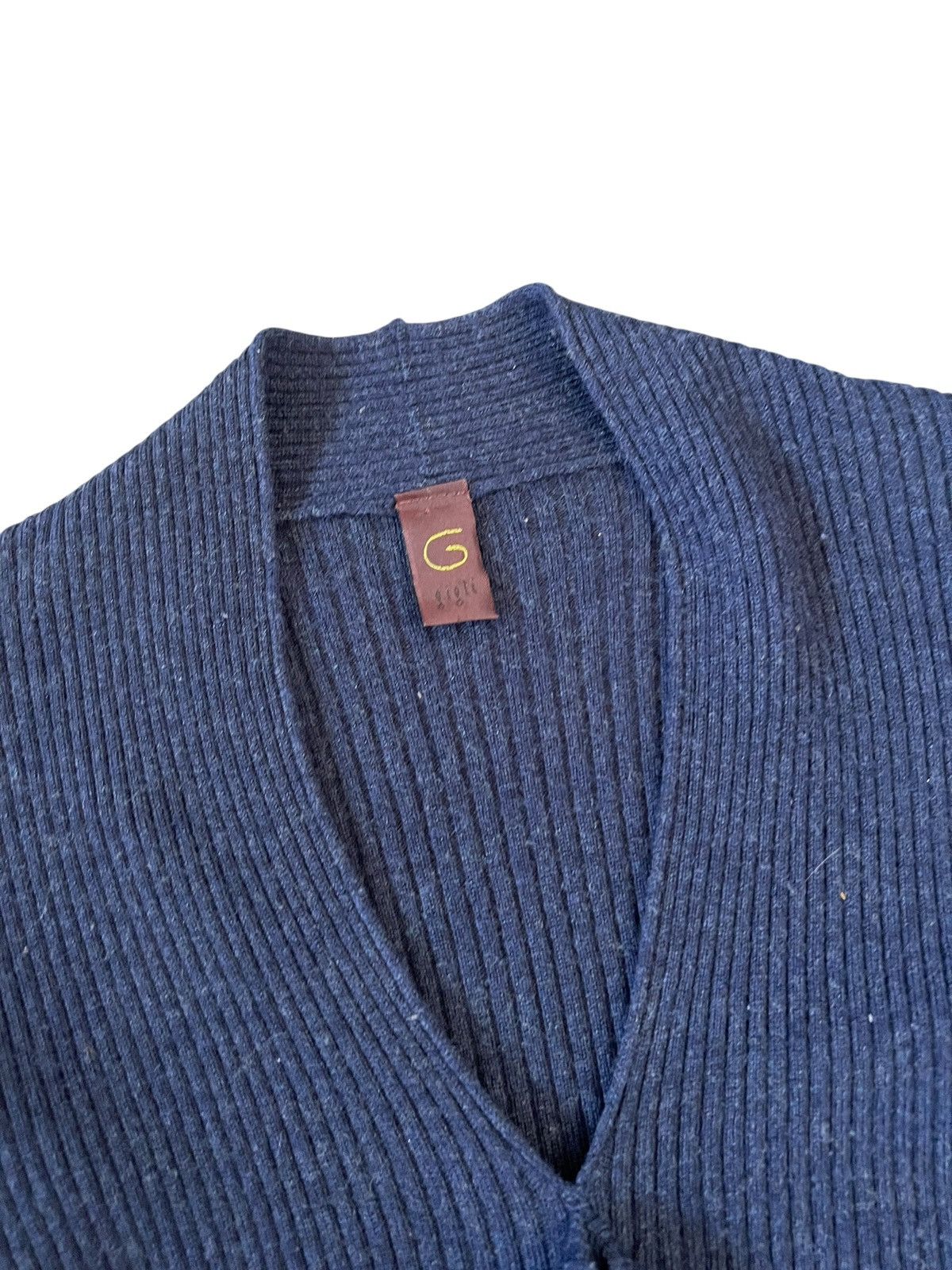 Romeo Gigli Vintage Romeo Gigli Cropped Ribbed Knit Sweater Size M / US 6-8 / IT 42-44 - 6 Thumbnail