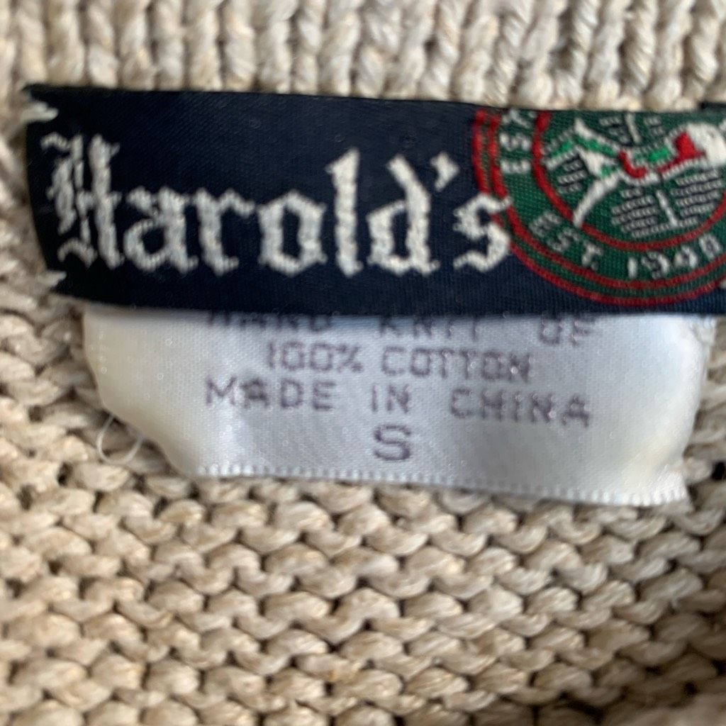 Vintage Vintage 90s Abstract Knit Sweater Oatmeal Bold Graphic Overs Size US S / EU 44-46 / 1 - 8 Thumbnail