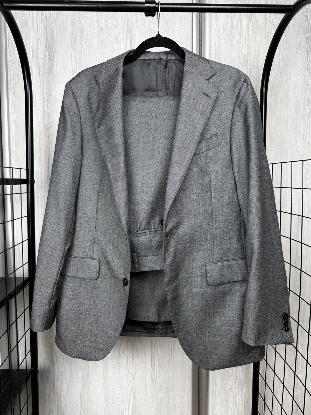 Boggi Boggi Milano Grey 110s Wool 2 pieces made in italy suit Size 40R - 1 Thumbnail