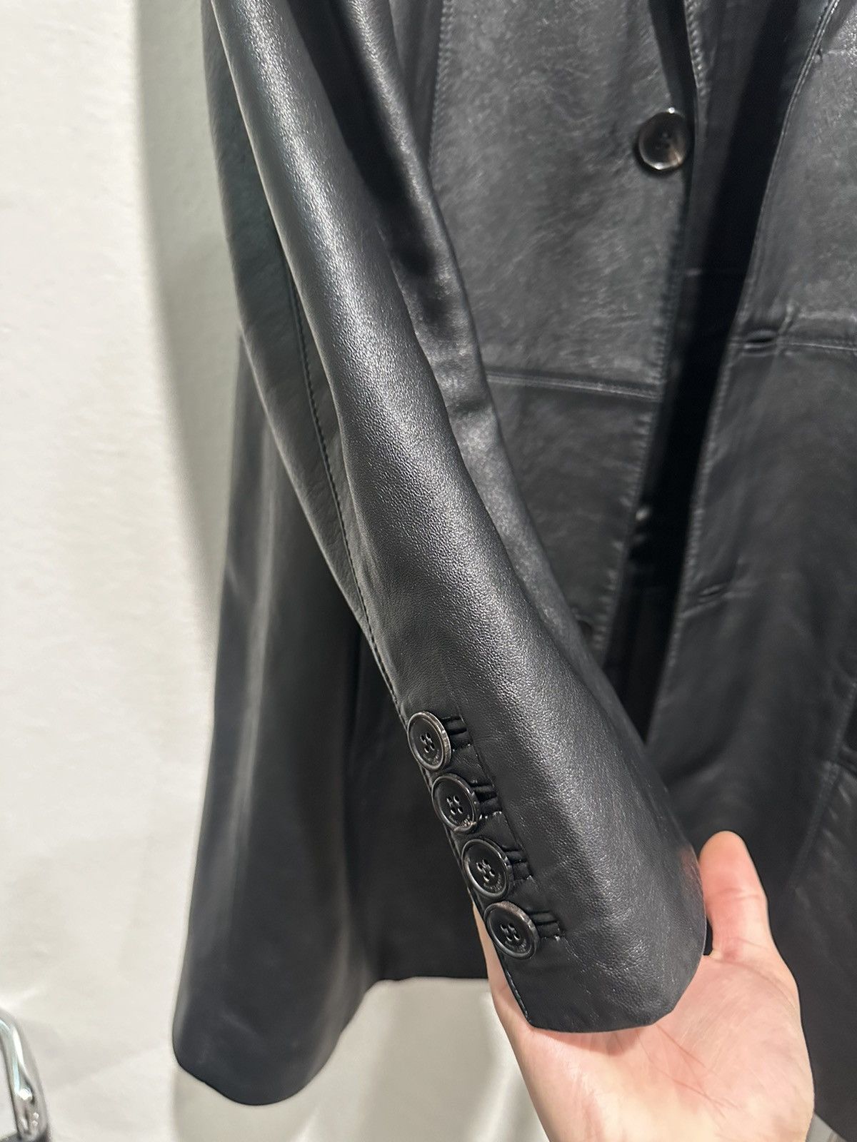 Saint Laurent Paris 2021 Lambskin Leather Overcoat 48 Size US M / EU 48-50 / 2 - 4 Thumbnail