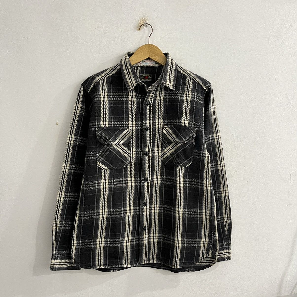 Japanese Brand Glove House Urban Garment Heavyweight Flannel Shirt Size US L / EU 52-54 / 3 - 1 Thumbnail