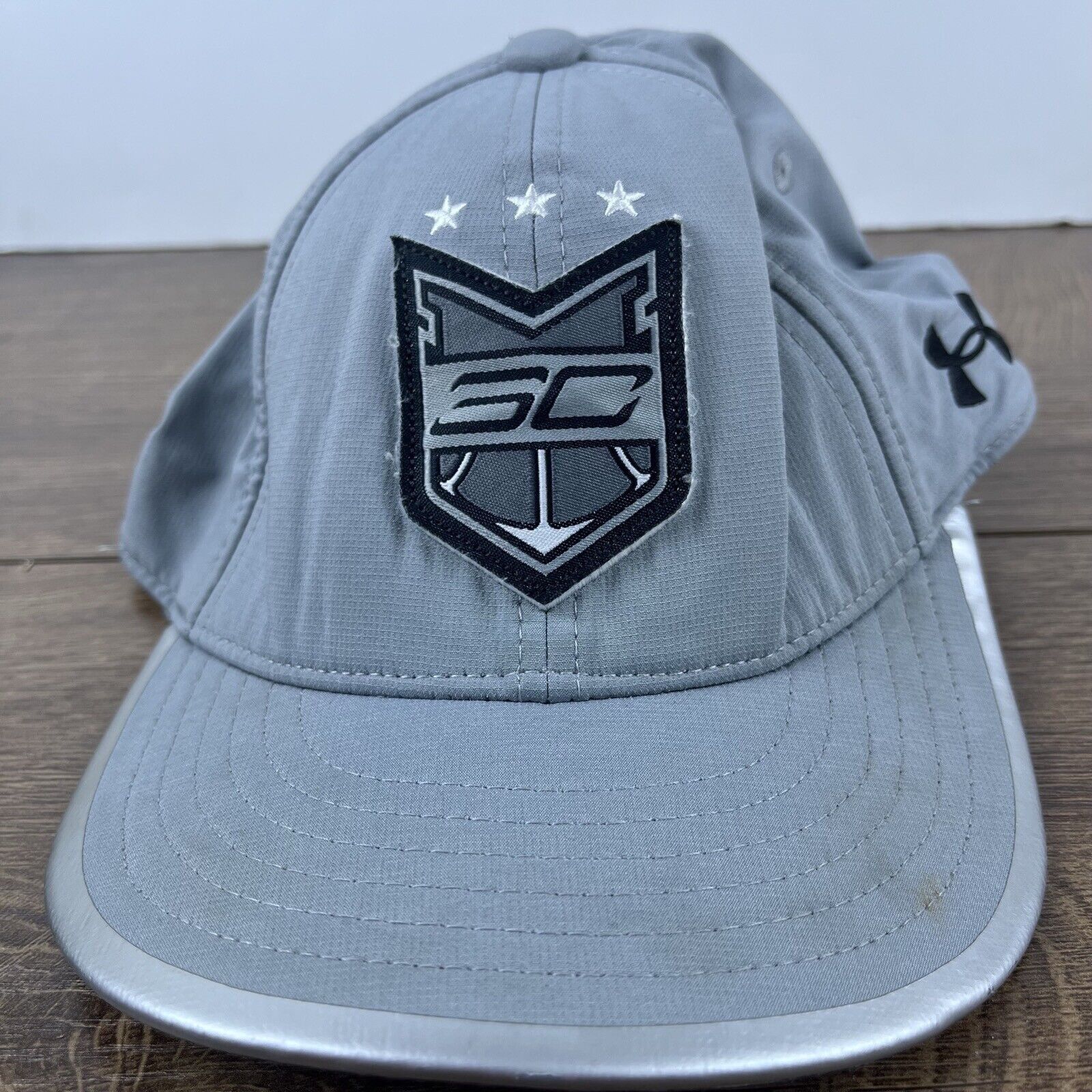 Under Armour Steph Curry Snapback Hat Under Amour Gray Adjustable Hat Adu Size ONE SIZE - 2 Thumbnail