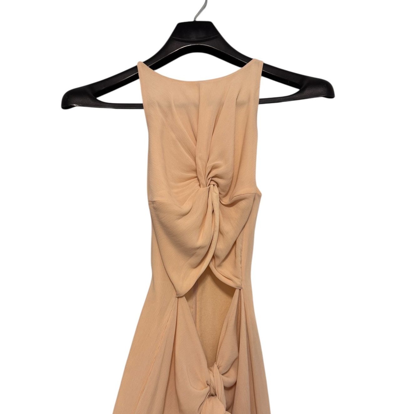 Other ,Andrea Iyamah Aminata Champagne Keyhole Halter Jumpsuit Sm Size 27" / US 4 / IT 40 - 7 Thumbnail