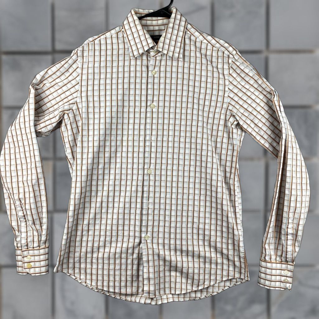 Hugo Boss Hugo Boss Button Up Shirt Mens 16.5 36/37 Multicolor Long Sleeve Knit Preppy Size US XL / EU 56 / 4 - 1 Thumbnail