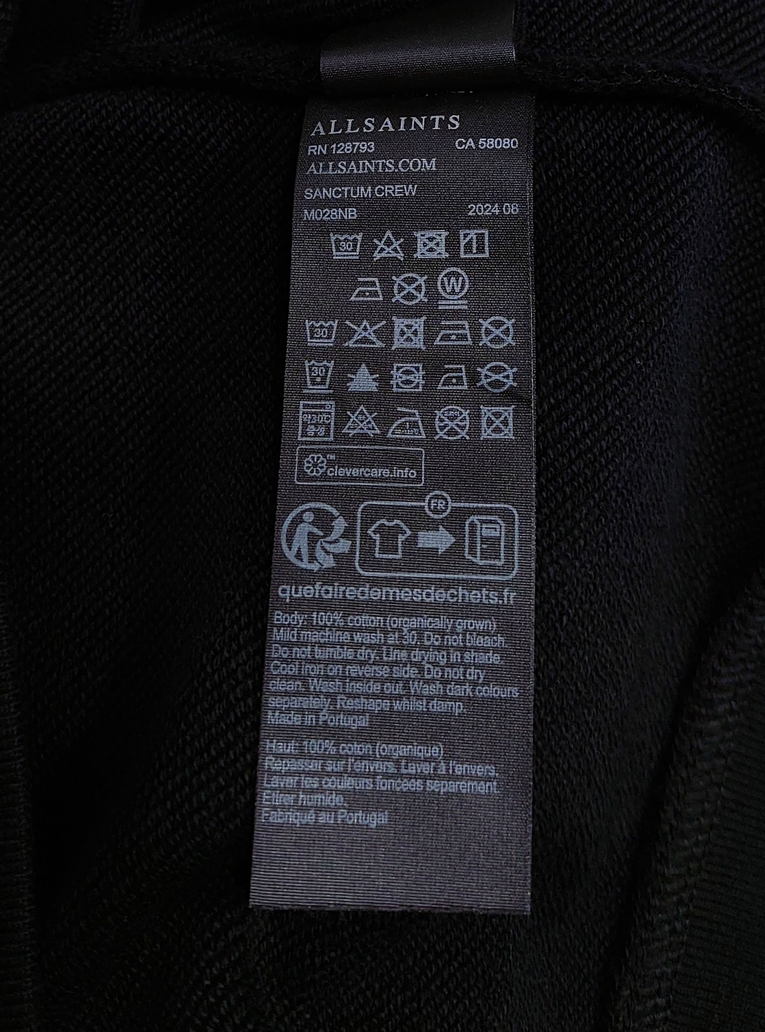 Allsaints sanctum crew sweatshirt - black M Size US M / EU 48-50 / 2 - 5 Thumbnail