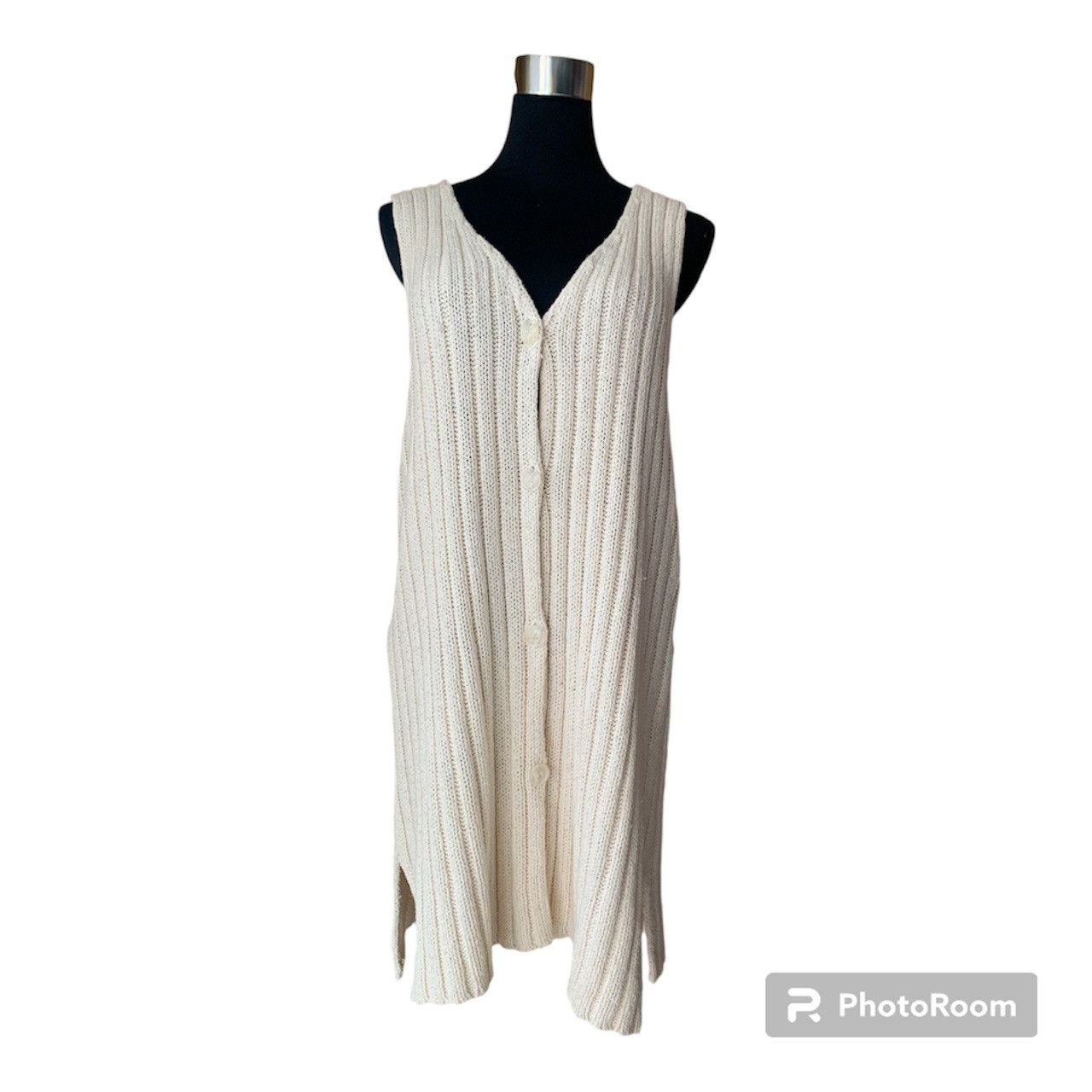 Club Monaco Rare Vintage 90s Club Monaco Long Sleeveless Knit Vest Size M / US 6-8 / IT 42-44 - 1 Thumbnail