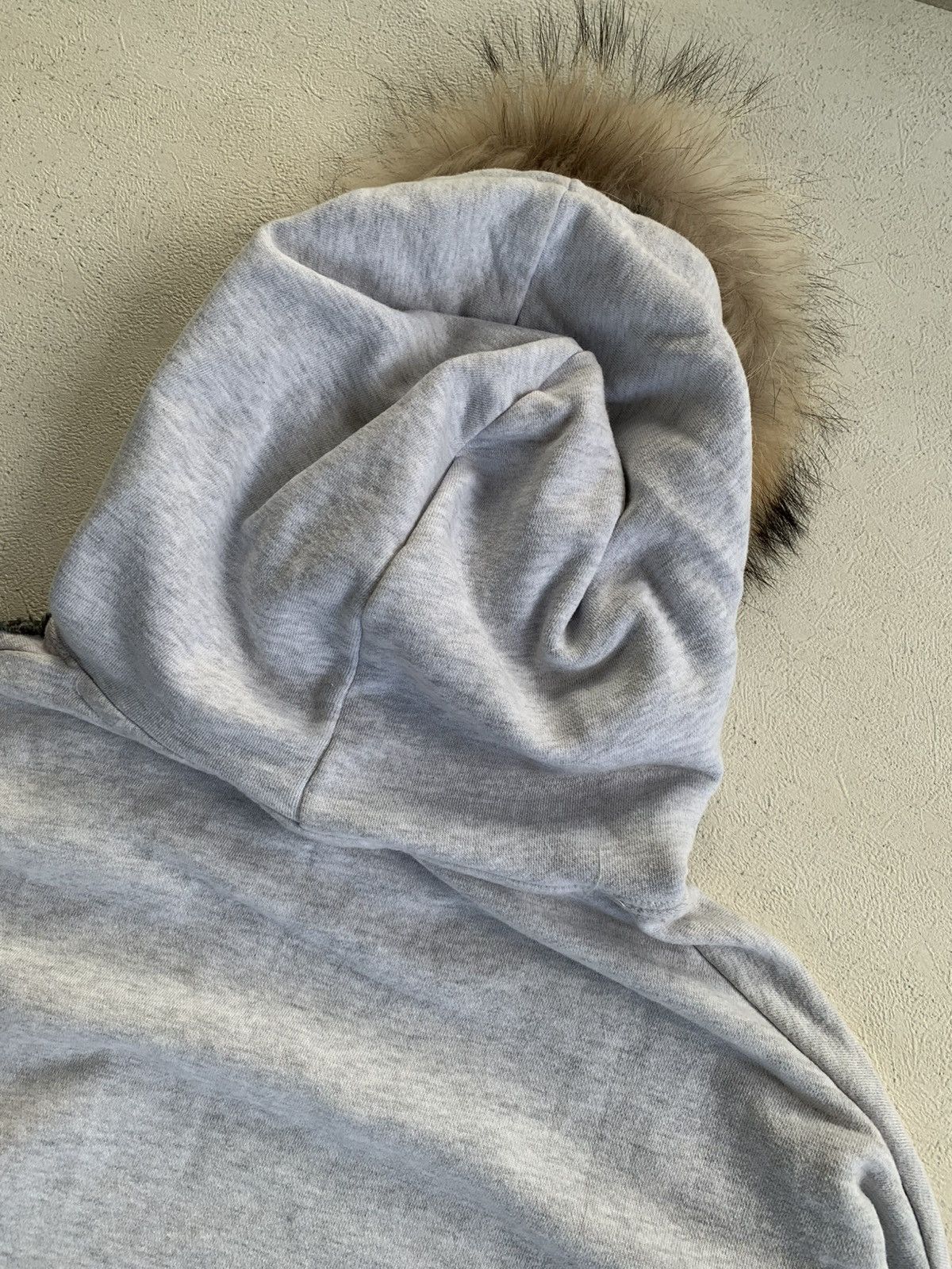 Japanese Brand CRAZY DISTRESSED FUR HOODIE F.ILLUMINATE BOXY CROP FIT Size US M / EU 48-50 / 2 - 17 Thumbnail
