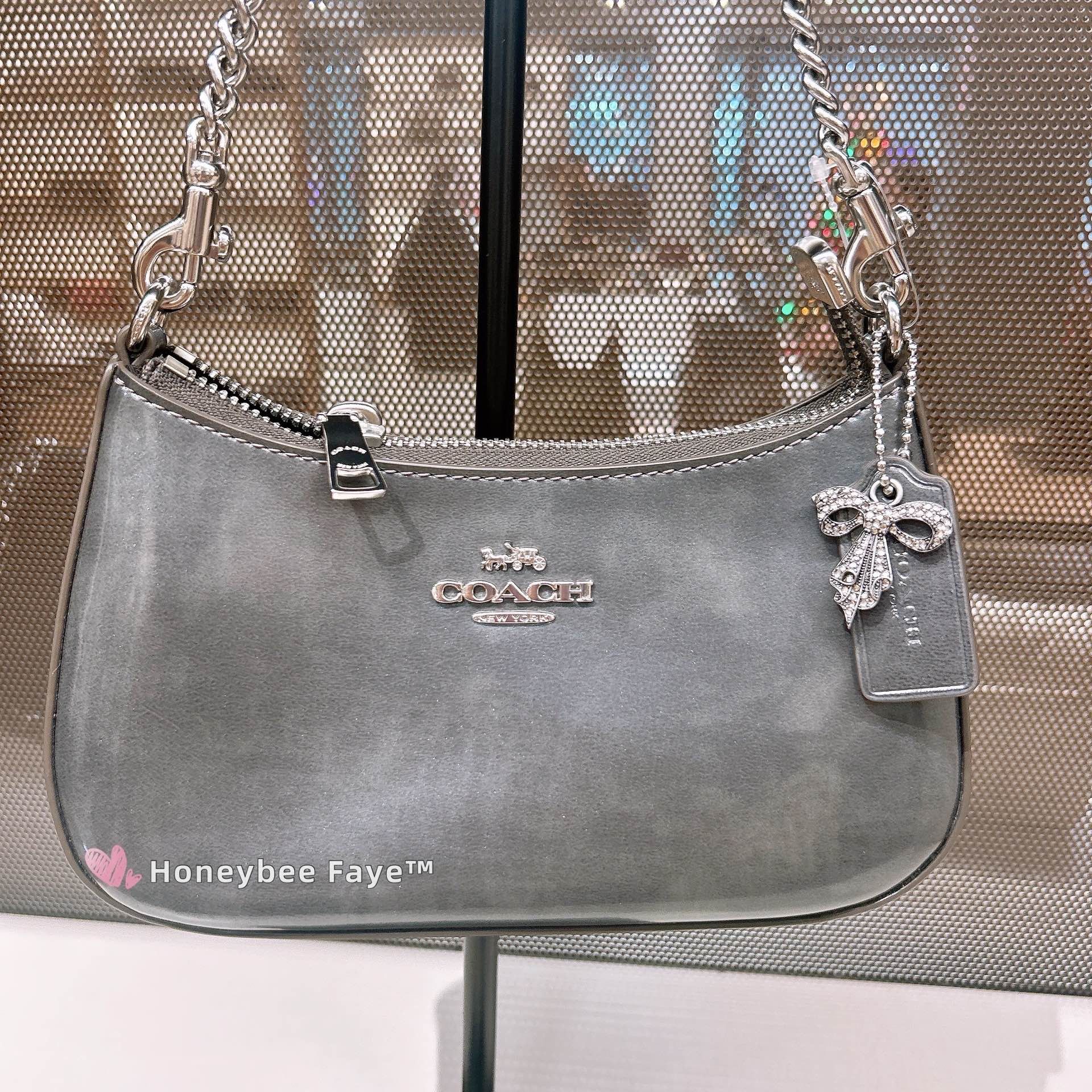 Coach Teri Mini Crossbody Bag CCE83 Metallic Gunmetal Size ONE SIZE - 7 Thumbnail