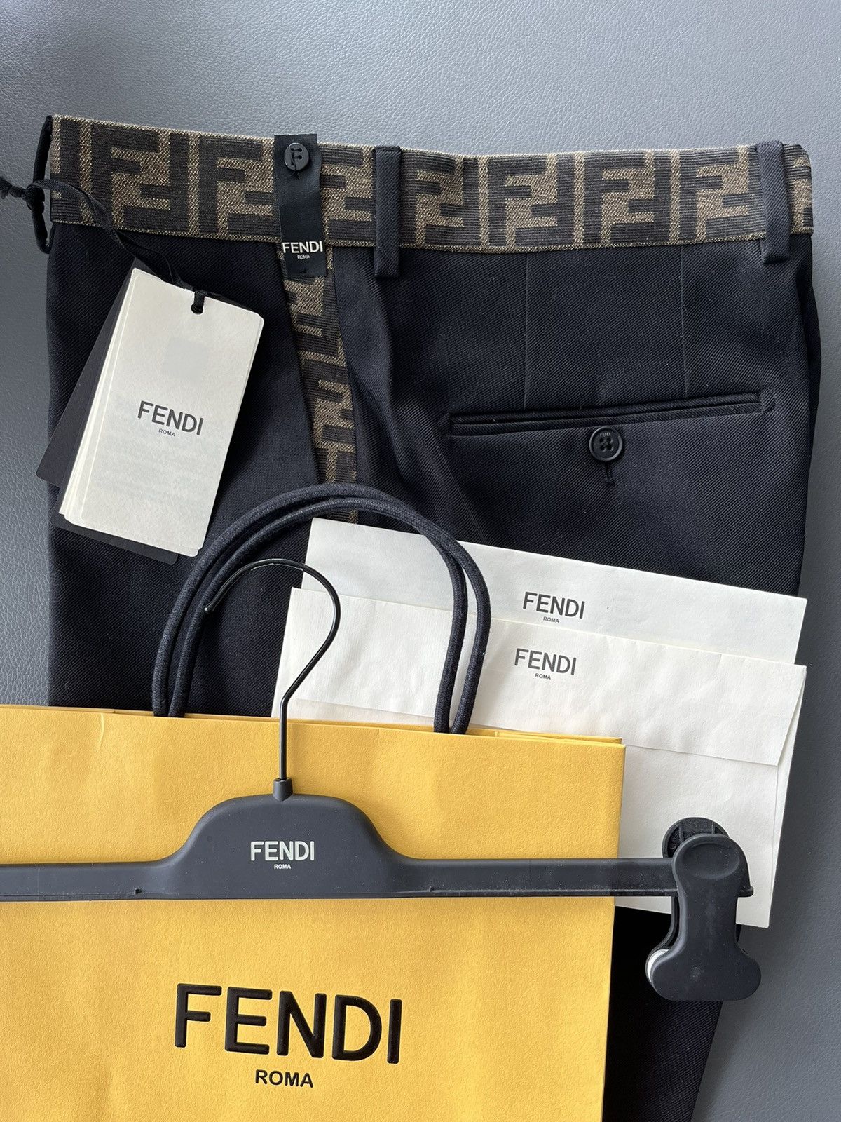 Fendi Fendi Super Runway FF Logo Pant Brand New Limited Edition Size US 29 - 2 Thumbnail