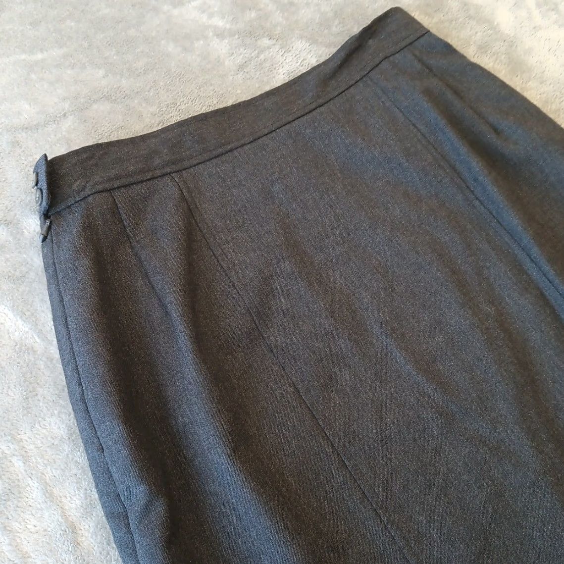 Pendleton VINTAGE Pendleton Skirt Women Long Pencil Gray Wool Lined Slit Side Zip 12 Regular US Size 34" / US 12 / IT 48 - 6 Thumbnail