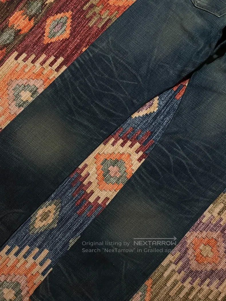 RRL Ralph Lauren RRL Ralph Lauren American made yellow mud washed denim jea Size US 32 / EU 48 - 8 Thumbnail