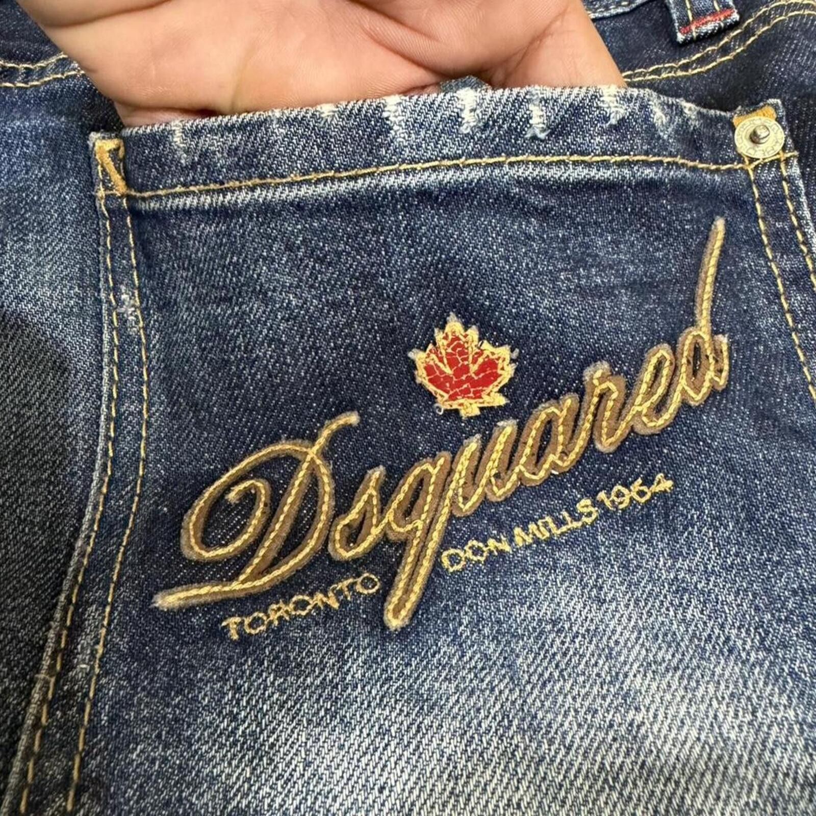 Dsquared2 Rare DSQ2 Toronto Don Mills batch denim jeans Size 34" / US 12 / IT 48 - 5 Thumbnail