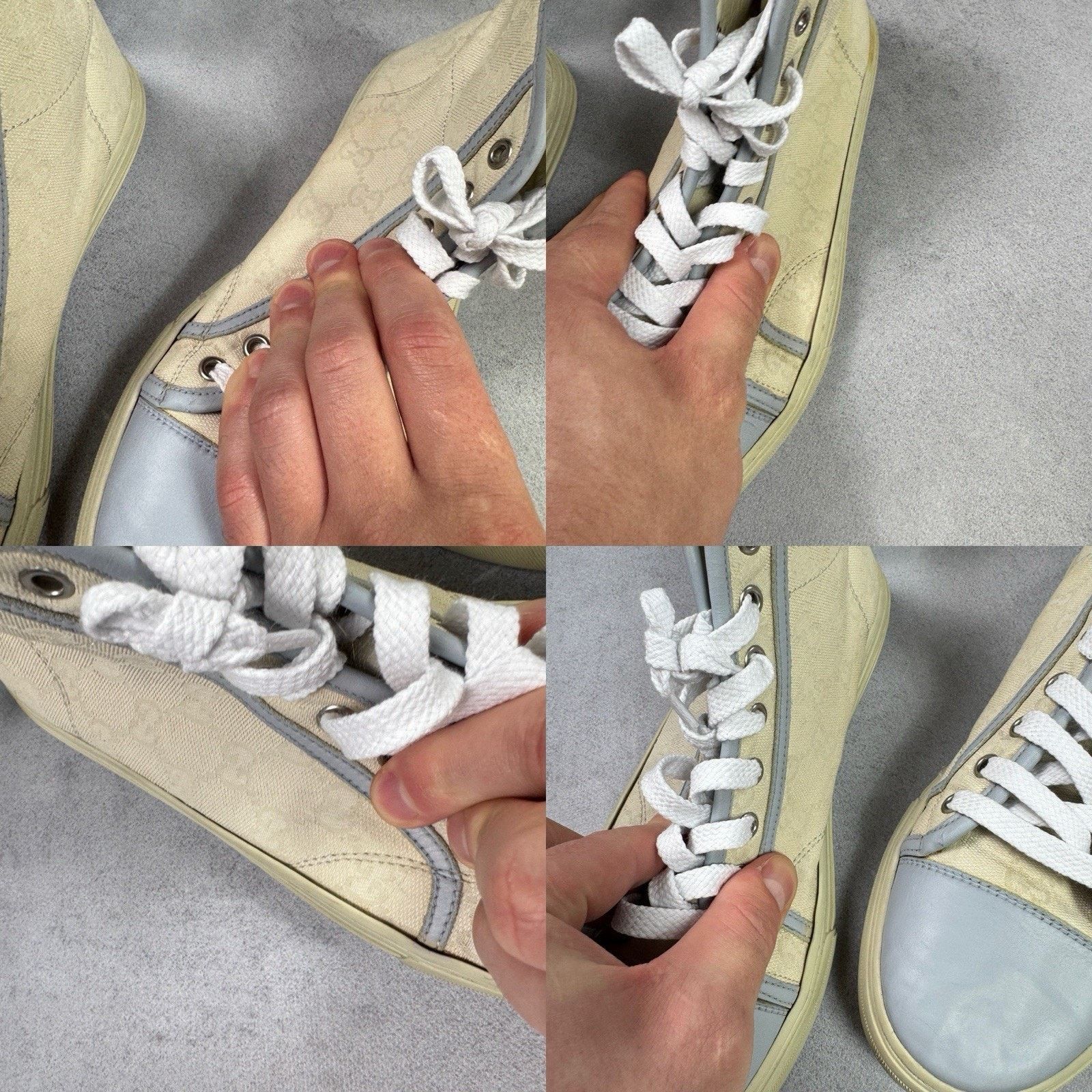 Gucci Gucci GG Monogram High Sneaker Size US 7 Grey Size US 7 / EU 40 - 21 Thumbnail