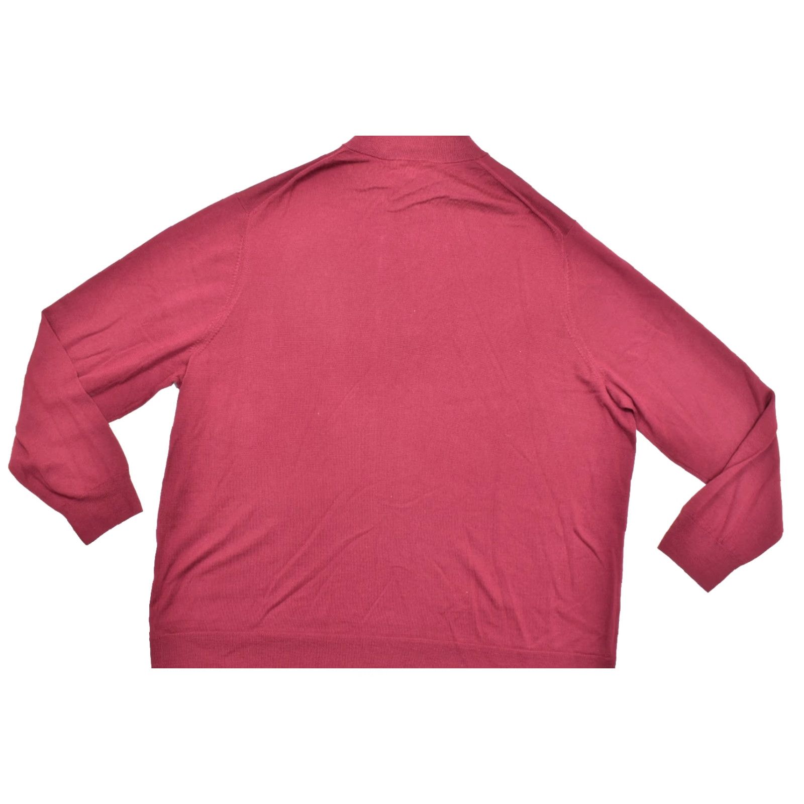 Brooks Brothers VINTAGE? No. Brooks Brothers 3XLT Men's Red 1/4 Zip Pullover Sweater 100% Merino Wool Solid Knit Zipper Regular Big & Tall Mens Size US XXL / EU 58 / 5 - 2 Thumbnail
