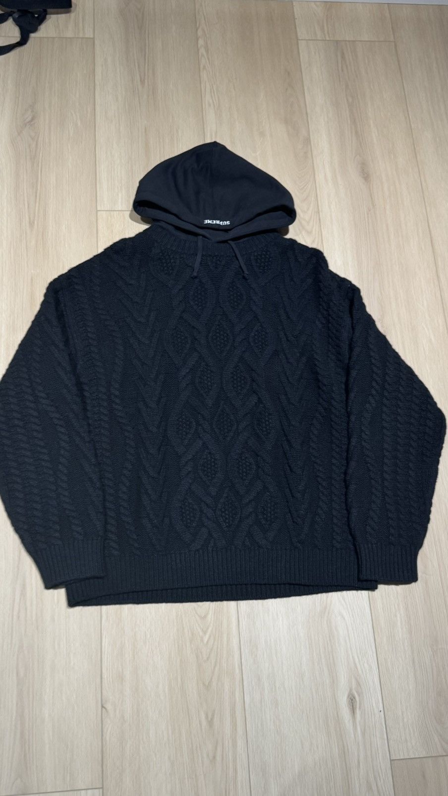 Supreme Supreme Cable Hooded sweater crewneck Hoodie Cablekit hood Size US XL / EU 56 / 4 - 3 Thumbnail