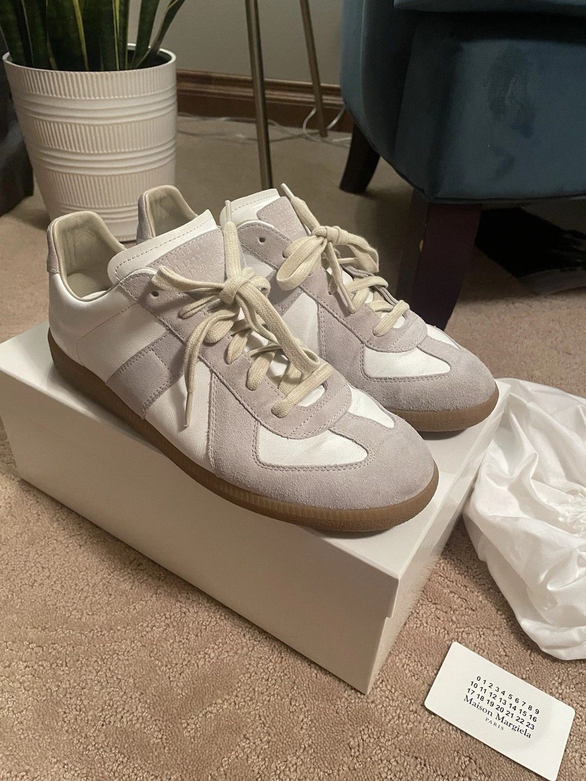 Maison Margiela GAT Replica White Gray 10.5 43.5