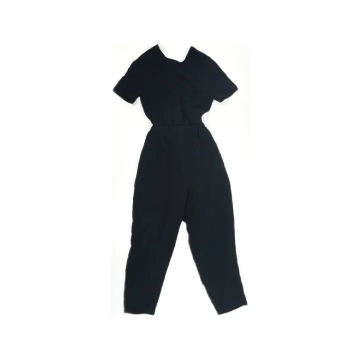 Max Mara Maxmara Classic Black Casual Jumpsuit 0079 Size 38" / US 16 / IT 52 - 1 Thumbnail