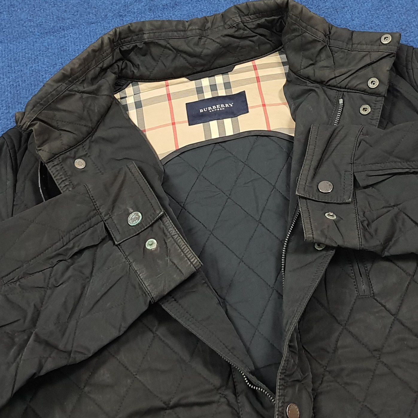 Burberry Vintage Burberry Nova Check Lining Quilt Field Coat C287N9 Size US L / EU 52-54 / 3 - 7 Thumbnail