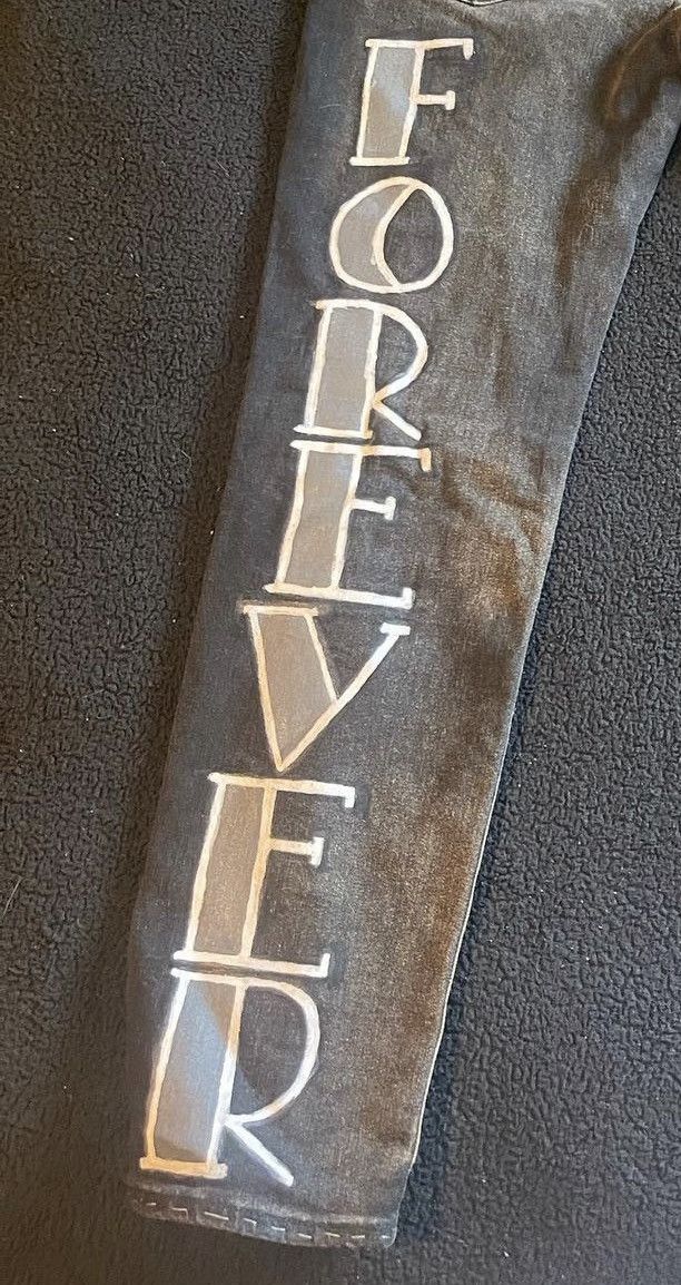 Other Custom handmade painted punk streetwear jeans 1of1 Size US 33 - 4 Thumbnail