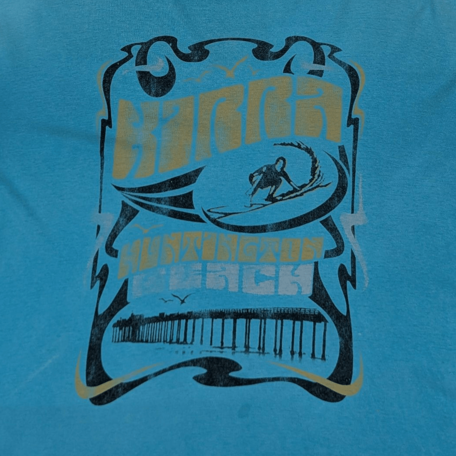 Kirra 2000's KIRRA Surf Huntington Beach Made In USA T-Shirt Size US XL / EU 56 / 4 - 4 Thumbnail