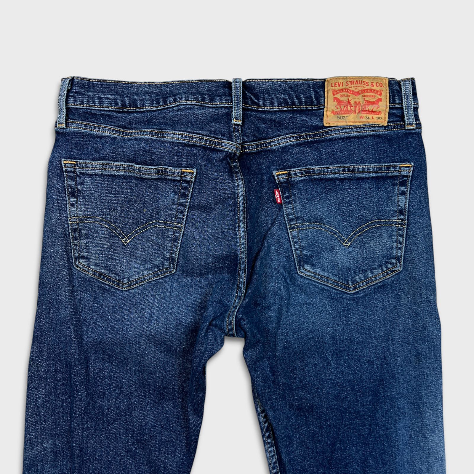 Levi's × Vintage Levi's 502 Jeans 34x30 Regular Taper American Denim Pants Size US 34 / EU 50 - 7 Thumbnail