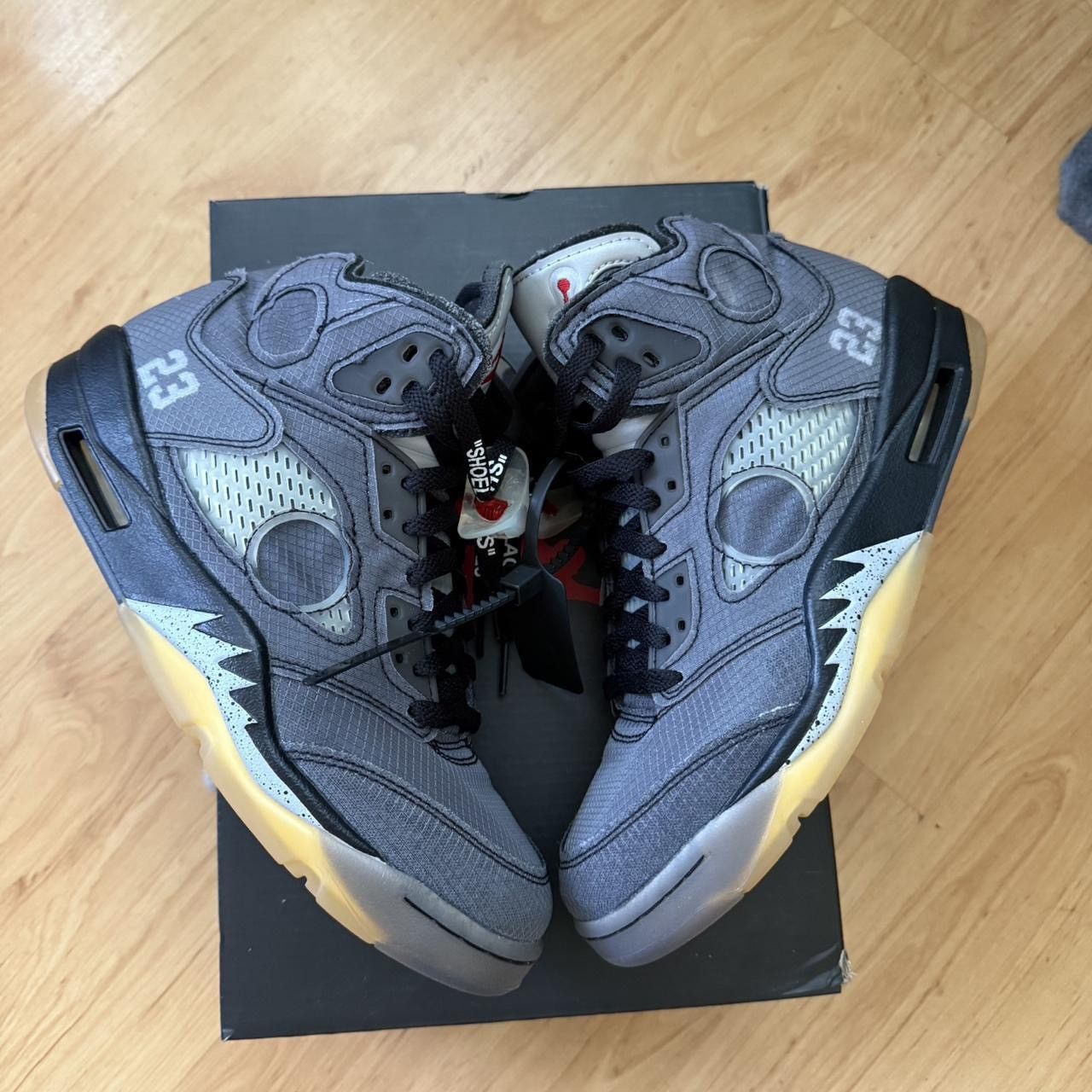 Jordan Brand × Off-White 2020 off white x air jordan “mulsin” 5 Size US 7.5 / EU 40-41 - 2 Thumbnail