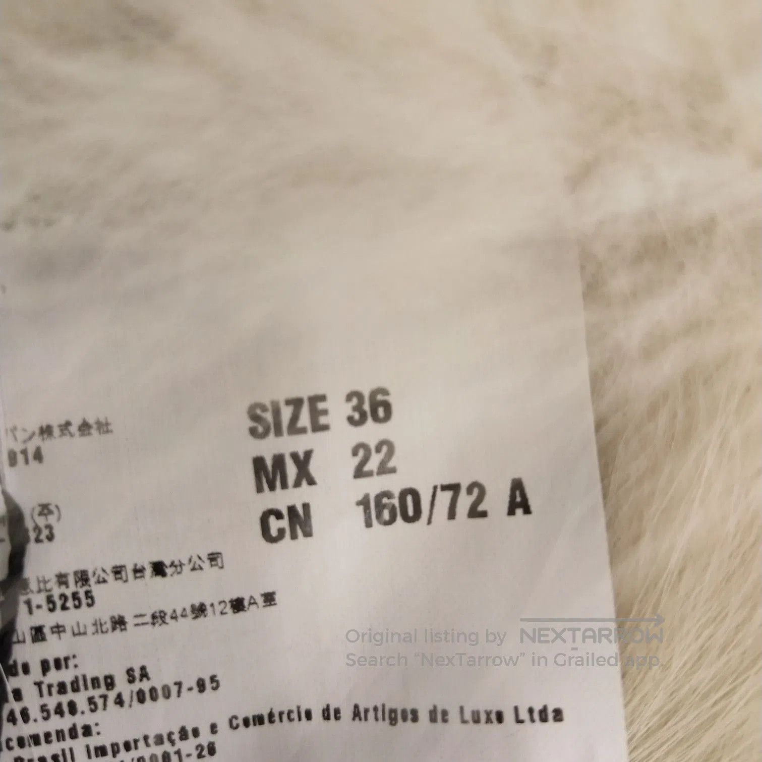Prada Beige V-Neck Fox Fur Blend Vest .