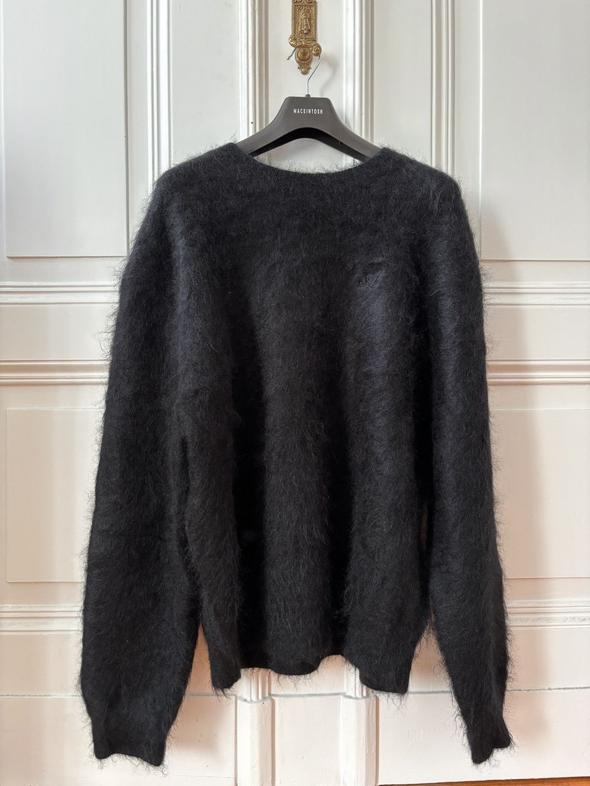 image of Axel Arigato Mohair Sweater in Black, Men's (Size Large)
