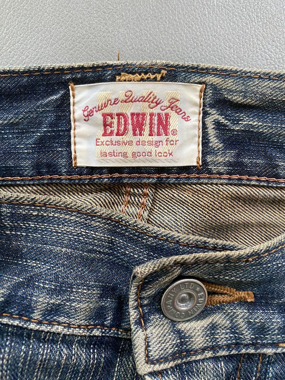 Edwin × If Six Was Nine × Le Grande Bleu (L.G.B.) Vintage Edwin Mud Wash Distressed Denim Size US 34 / EU 50 - 8 Thumbnail